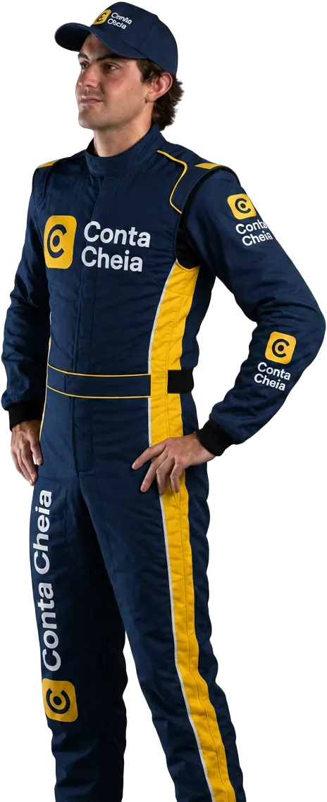 Zezinho Muggiatti, piloto da Stock Car Brasil e embaixador do Conta Cheia